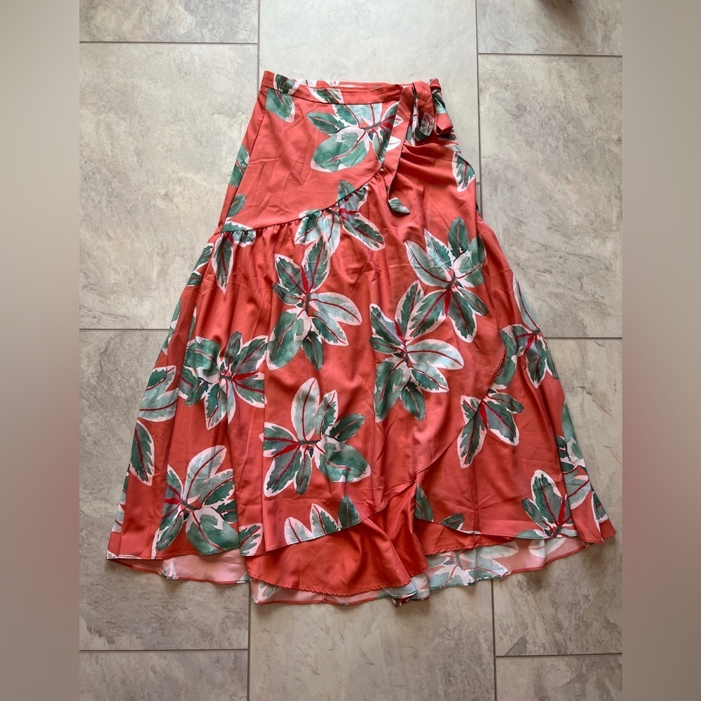 Hutch Printed Wrap Maxi Skirt
